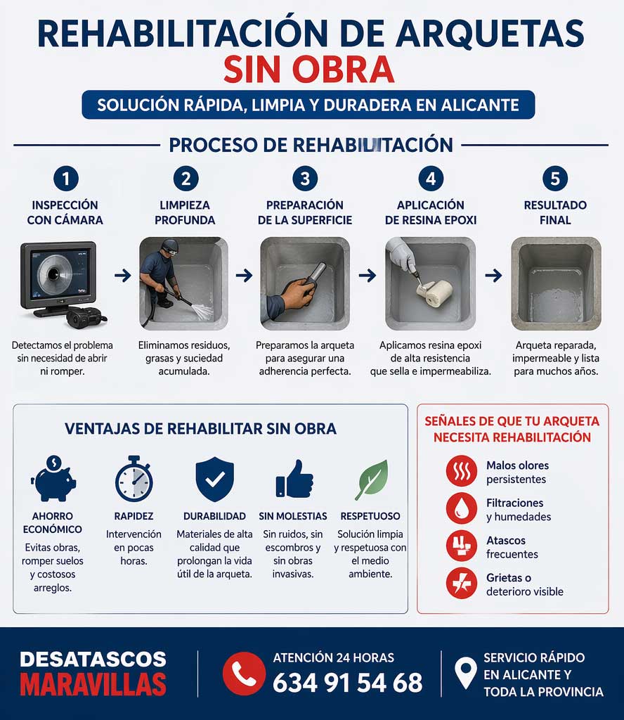 Rehabilitación de arquetas sin obra: solución eficaz en Alicante 2 Rehabilitación de arquetas sin obra