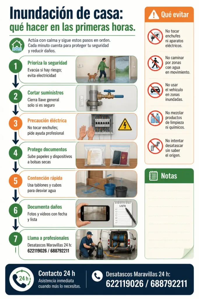 Inundación de casa: qué hacer y pasos inmediatos 2 inundación de casa qué hacer